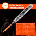 SEQURE SI012 Soldering Iron, 68W Electric Soldering Iron Kit Adjustable Temperature 212F-842F, 8S Fast Heating, Digital OLED, Auto Sleep, 19V Power Adapter, 2 Soldering Tips Portable Welding Tool