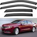 Window Visors Rain Guards for 2014-2020 Chevy Impala, Out-Channel Window Vent Wind Deflectors Visors Shades for 14-20 Impala