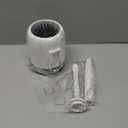 Lefree Silicone Toilet Brush and Holder Set with Ventilated Holder, Floor Standing & Wall Mounted Toilet Scrubber (1 Pack, Black)