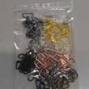 Paxcoo Keychain Bulk with Key Chain Swivel Hook D Rings and Slide Buckles for Handbag Purse Hardware Craft (1 Inch) (Multicolor)