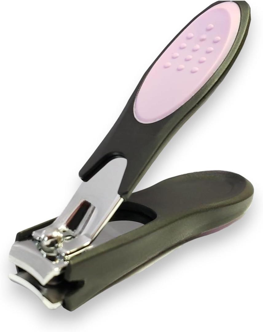 Dream Cut Nail Clipper, Toenail Clippers, Chrome Plated, Stainless Steel, Sharp, Sturdy, Comfort Grip, Nail Catcher, for Men and Women, Nail Cutter, Trimmer