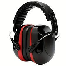 Noise-Cancelling Ear Muffs, 34dB SNR, Black Over-the-Head Hearing Protection with Soft Ear Cups and Adjustable Headband - Ideal for Industrial, Construction, and Music Environments, Noise Reduction H