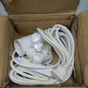 Bstrip Hanging Grow Lights for Indoor Plants, 25W LED Full Spectrum Plant Lights for Indoor Growing with Timer, 16.4FT Power Cord, 5000K, Pendant or Ceiling Perfect for Tall Plants, and Plant Shelf (White)