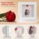 Valentine's Decoration Anniversary Couple Gift - Romantic I Love You Shadow Box Frame - Cute BirthdayChristmas, Wedding Gifts for , Wife, Fiancee, Girlfrien