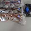 CCVOO Reading Glasses for Women/Men, Eyeglasses, Blue Light Readers for Women/Men, Computer Eye Glasses, Cheaters (*Marble Flora) +.75