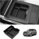 LUWU R Ange R Over Center Console Organizer Compatible with 2023 2024 2025 Land Rover R Ange R Over Vogue/Sport Accessories Armrest Console Organizer Armrest Organizer Insert Tray (w/Refrigerator)