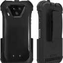 Case with Clip Compatible with Kyocera DuraForce Ultra 5G Phone Model E7110 (Verizon), Secure fit, Quick Release Latch and Heavy Duty Swivel Belt Clip Holster - Black