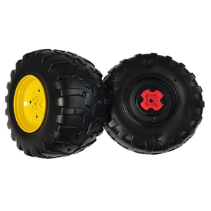 Peg Perego John Deere Gator HPX Rear Wheels Black Unfinished (3 x 3. inches /1 x 0 mm, 0 inches Offset) (Compatible with Peg Perego John Deere Gator HPX that were made before 2010)