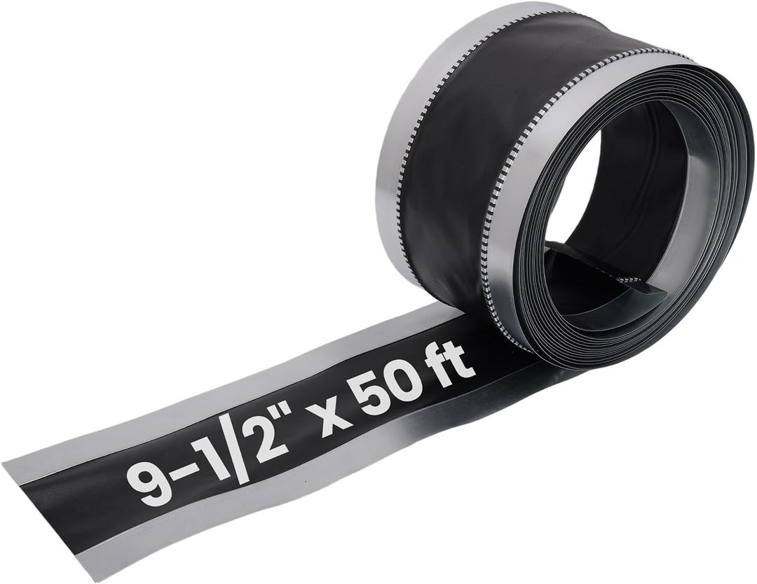 Vinyl Flexible Duct Connector 9-1/2 x 50 ft PVC and Steel HVAC Ventilation Ducting, Heavy Duty Building Supplies for Home Improvement HVAC Duct Work