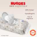 Huggies Skin Essentials Baby Wipes, Hypoallergenic, 99% Water, 10 Flip Top Packs (560 Wipes Total)