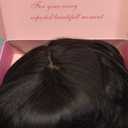 Ms Taj Hair Topper 18 Inch for Women with Thinning Hair - Long Layered 6.5"X6.5" Synthetic Hair Pieces - Fiber Wiglets for Ladies (Brown Black)