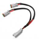 2 in 1 Leads Deutsch Outputs DT, Y Shape 2 Pin DTM Female Connector Socket Adapter Splitters Wiring Harness Retrofit Connectors Wiring Harness for Light Bar Fog Light