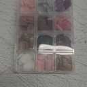 1Box Fashion Square False Nails With Lines Designs Comfortable Press On Nails Manicure Embellishments for Women