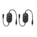 2 Pack LED Strip Light Dimmer Switch, DC 12V-24V LED Brightness Adjustable Controller for Strip Lights,LED Rope Light 3528,5050,5630 (Black)