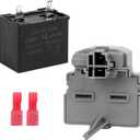 2319792 W10197428 Refrigerator Compressor Start Relay W10189190 WPW10662129 Run Capacitor Embraco Qd TSD2 Fit for W-hirlpool Ken-More May-tag, 12uF 250V Run Capacitor by Fetechmate - 1 Year