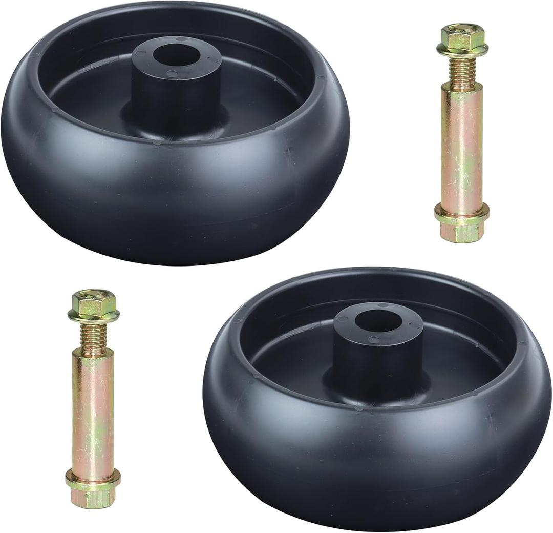 2 Pack GX10168 Deck Wheels Replace John Deere GX10168 Gauge Wheels for John Deere 115 D100 D105 D110 D130 D140 D160 D170 L100 L110 L120 L130 LA115 LA135 LA145 Z345R Z355E Z425 Z445 Z540M Deck