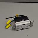 Leviton GFCI Outlet, 15 Amp, Self Test, Tamper-Resistant with LED Indicator Light, Protection from Electric Shock and Electrocution, GFTR1-W, White