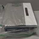 Extra Large Storage Baskets with Lids 4 Pack, 33 QT Throw Blanket Basket for Living Room - Stackable Decorative Closet Shelf Organizers and Storage Box for Organizing Clothes Towels Book - 16x12 in (White with Grey)