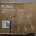 Walkers for Seniors Rollator Walkers with Seat, 350lb Capacity with Cup Holder & Cane Holder, 8'' All Terrain Wheels, Adjustable Handles and Seat Height, Foldable Design, Blue