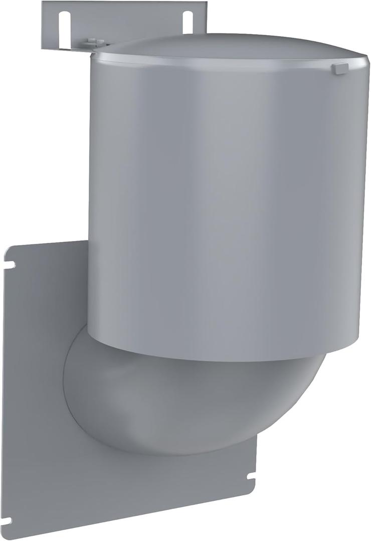4 Inch Dryer Vent Cover UV Resistant with Screws and Washers for Outdoor Installation, Natural Energy Saving, Clothes Dryer Replacement Vents (Bluish Grey)