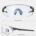 KAPVOE K410 Cycling Glasses, Photochromic Sports Sunglasses for Men and Women, UV400 TR90 Frame, Adjustable Temples, Includes Bike Bag, Mountain Bike Glasses for Outdoor Riding
