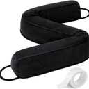 Comfyanno 38 Weighted Under Door Draft Stopper, Fits Front, Bedroom, Interior Door, Easy to Install, Block Cold Air Draft from Bottom Door, 2.2lb, Fits Door Gap up to 3, Black