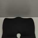 Cushion Lab Patented Pressure Relief Seat Cushion for Long Sitting Hours on Office & Home Chair - Extra-Dense Memory Foam for Soft Support. Car Pad for Hip, Tailbone, Coccyx, Sciatica - Black