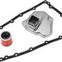 CVT Transmission Filter Oil Pan Gasket Kit 21 Holes Compatible with Nissan 2007-2013 Altima 2.5L 3.5L, 2011-2016 Juke 1.6L, 2008-2016 Rogue 2.5L, 2013-2016 NV200 2.0L Replace# 31728-1XF03, 31397-1XF0D