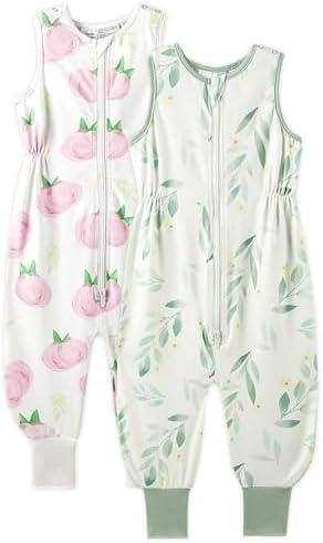 TotAha Toddler Sleep Sack with Legs, 0.5 TOG Light and Soft Baby Sleeping Bag, Walker Sleep Sack for Babies, Size 2T