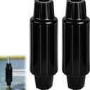 Dock Fender Bumper for Post, Boat Dock Bumpers Slide-Over Post Pole, Slip-On Dock Leg Pipes and Mounting Brackets, Vertical Protection Dock Guards, Soft UV-Resistant Marine-Grade Vinyl