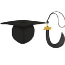 FtyFty Unisex Adult Matte Graduation Cap with Tassel Year Charm 2025  5 Pack