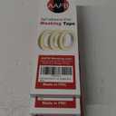 AAFB 3 Rolls Masking Tape - 0.75-inch x 50m Masking Tape for Flawless Paint Jobs, Crafting, and Multipurpose Indoor and Outdoor Use- Strong Adhesive, Waterproof and High Temp 3 Pack