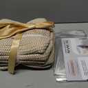 5 Pack Small Woven Storage Baskets for Shelves, Cotton Rope Baskets Organizer for Bathroom, Closet & Nursery, Decorative Storage Bins for Organizing Socks, Toys, 11.8"x7.9"x4.7", Khaki/White