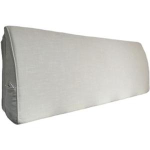 Headboard Pillow CushionHeadboard Bed Queen of Back TwinDaybed Wall Board PillowsLumbar Flax Support Upholstered for Without HeadboardBedroom with Removable Cover (Color : White, Size : 78.7x19. (78.7x19.7x4in)