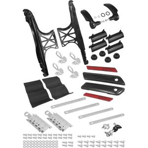Black Saddlebag Hardware Latch Kit For Harley Touring 2014-2026