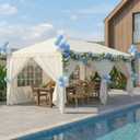 HOTEEL 10x20 Party Tent Outdoor Canopy Tents for Parties with 6 Removable Sidewalls, Carpas para Fiestas Waterproof for Gazebo Large Backyard Shelter Patio Wedding Events BBQ