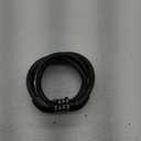 Master Lock Bike Lock Cable, Combination, 1.2 m Coiling Cable, Outdoor 8143EURDPRO- Use with All Kinds of Bike, Skateboards, Strollers, Lawnmowers and Other Outdoor Equipment (Black)