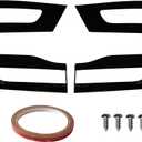 Compatible with 2014-2021 Jeep Grand Cherokee Tail Light Trim Bezel Kit Cover Gloss Black