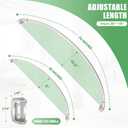 Brushed Nickel Curved Shower Curtain Rod 33-78 Inches Adjustable Splicing Design Curved Shower Rods Round Shower Curtain Rod Rust Proof Stainless Steel Curved Shower Rods For Bathroom Need to Drill