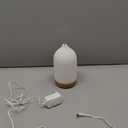 200ML Ceramic Essential Oil Diffuser - Ultrasonic Aromatherapy & Humidifier with 7-Color LED Lights, Auto Shut-Off, Wood Grain Base, 1H/3H/6H Timer | Scent for Home, Office, Yoga