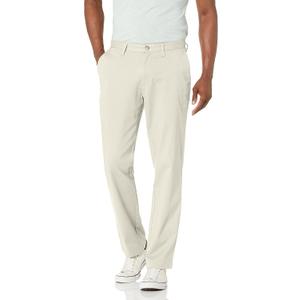 Nautica Men's Classic Fit Flat Front Stretch Solid Chino Deck Pant, 38Wx30L
