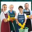 12 Pcs Housekeeping Appreciation Gifts Cleaning Apron for Housekeeping Week Cleaning Apron Bulk with Pocket Housekeeper Team Uniform Accessory for Hotel Service Staff Coworker Hospital Thank You Gift