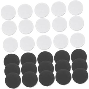 CHILDWEET 30Pcs Classic and White Chess Pieces for Backgammon and Checkers Game Accessories Replacement Set White