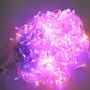 Heceltt Halloween Lights Outdoor Decorations, 640 LED 66FT Orange and Purple Light, 8 Modes Plug in 120 Drops Ice String Lights with Timer Memory Function Hanging Light for Halloween Party Decor