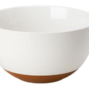 MALACASA Ceramic Mixing Bowl, Serving Bowl for Mixing, Cooking, Prepping, Baking, Salad, Soup, Pasta, Nesting Bowl, 46 Oz, Oven, Microwave and Dishwasher Safe, Series TARA