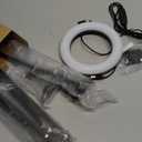 Overhead Camera Mount with Ring Light, Flexible Articulating Phone Arm Stand Compatible with iPhone, Logitech Webcam, Desk Tripod for YouTube Live Stream Cooking Nail Video Recording (Black)