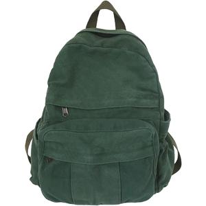 Laptop Backpack for Women Travel Canvas Backpack for Women Vintage Green Aesthetic Backpack for School (13"x5.5"x16.1")