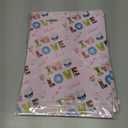 4 x RiukRaiu Valentine's Day Wrapping Paper for Men Women - Pink Gift Wrap Balloon Heart Envelope for Romantic Lovers Wedding - 4 Folded Sheets 28 X 40 Inch, Easy to Store