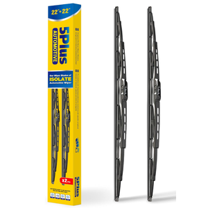 5 PLUS® 22" Wiper Blades 2 Pack Replacement for Ford F150 F250 F350 F450 F550 2023 2022 2021 2020 2019 2018 2017 2016 2015 2014 2013-2009-OEM Quality Premium All-Season Windshield Wiper Blades