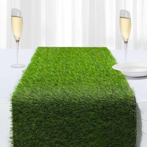 Artificial Grass Table Runners-13 x 120 Inches Faux Grass Table Runner for Golf Themed Party,Synthetic Turf Table Runner for Wedding Party, Birthday, Banquet, Baby Shower, Home Decor
